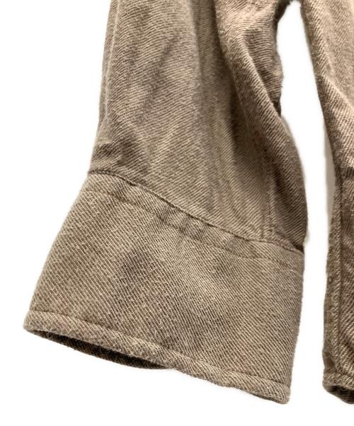 vainl archive（ヴァイナルアーカイブ）VAINL ARCHIVE (ヴァイナルアーカイブ) INDIVIDUALIZED SHIRTS (インディビジュアライズドシャツ) コットンシャツ ブラウン サイズ:Mの古着・服飾アイテム