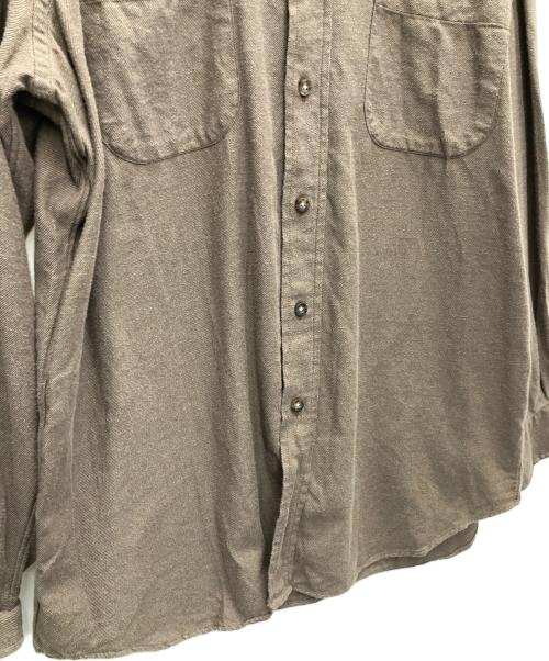 vainl archive（ヴァイナルアーカイブ）VAINL ARCHIVE (ヴァイナルアーカイブ) INDIVIDUALIZED SHIRTS (インディビジュアライズドシャツ) コットンシャツ ブラウン サイズ:Mの古着・服飾アイテム
