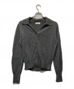 MIESROHEミースロエ）の古着「オープンカラーデザインカシミアニットＣＤ」｜グレー