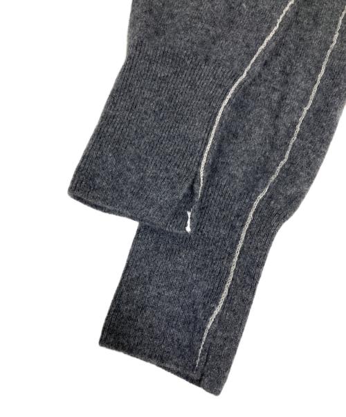 MIESROHE（ミースロエ）MIESROHE (ミースロエ) オープンカラーデザインカシミアニットＣＤ グレー サイズ:FREEの古着・服飾アイテム