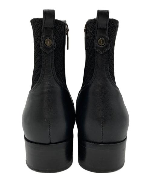 MACKINTOSH LONDON（マッキントッシュ ロンドン）MACKINTOSH LONDON (マッキントッシュ ロンドン) バックゴアショートブーツ ブラック サイズ:24.5cmの古着・服飾アイテム