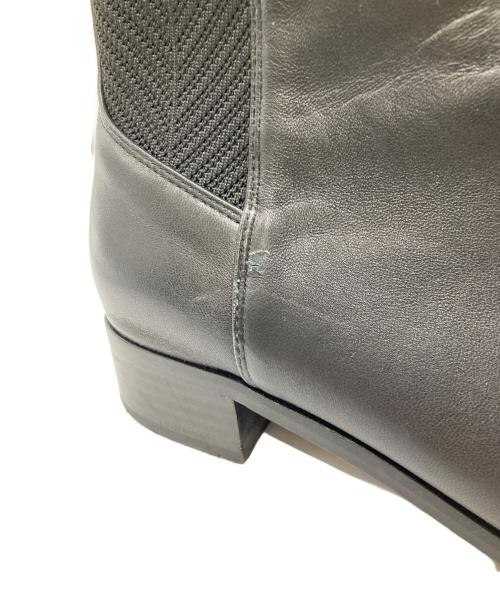 MACKINTOSH LONDON（マッキントッシュ ロンドン）MACKINTOSH LONDON (マッキントッシュ ロンドン) バックゴアショートブーツ ブラック サイズ:24.5cmの古着・服飾アイテム