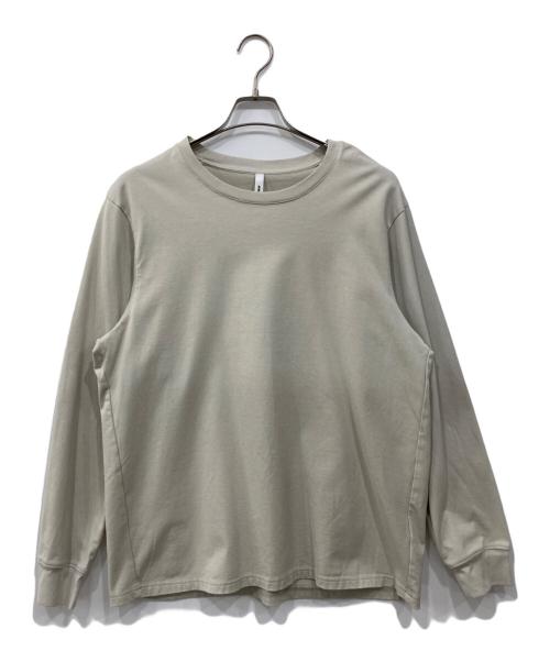 ATTACHMENT（アタッチメント）ATTACHMENT (アタッチメント) MERCERIZATION JERSEY LS T-SHIRT グレー サイズ:2の古着・服飾アイテム