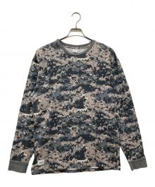 WTAPS×VANS（ダブルタップス×ヴァンズ）の古着「DESIGN LS WAFFLE LOVERS/TEE COTTON」｜グレー