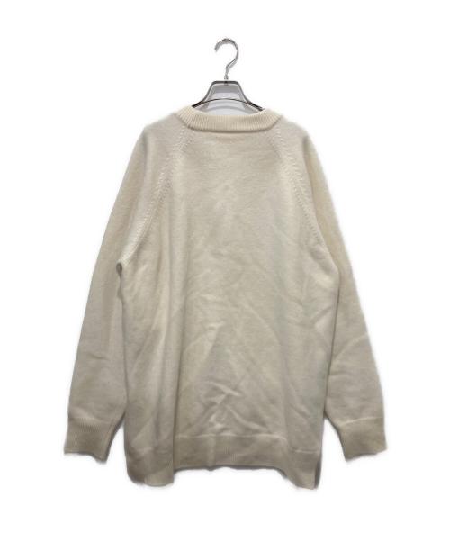 JIL SANDER（ジルサンダー）JIL SANDER (ジルサンダー) サイドスリット ウールニット アイボリー サイズ:50の古着・服飾アイテム
