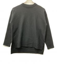 JIL SANDER（ジルサンダー）の古着「サイドスリットスリット ウールニット」｜ブラック