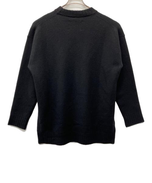 JIL SANDER（ジルサンダー）JIL SANDER (ジルサンダー) サイドスリットスリット ウールニット ブラック サイズ:46の古着・服飾アイテム
