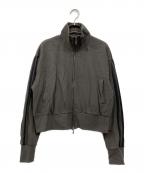 JOURNAL STANDARDジャーナルスタンダード）の古着「ダブルジップラインジャージーブルゾン」｜チャコールグレー