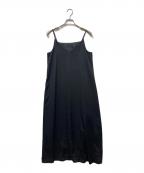 Nobleノーブル）の古着「ビンテージツイルコンフォータブルキャミワンピース」｜ブラック