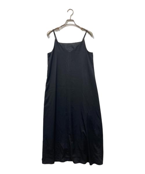 Noble（ノーブル）Noble (ノーブル) ビンテージツイルコンフォータブルキャミワンピース ブラック サイズ:記載なしの古着・服飾アイテム