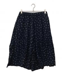 COMME des GARCONS COMME des GARCONS（コムデギャルソン コムデギャルソン）の古着「総柄スカート」｜ネイビー