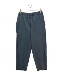 PLEATS PLEASE（プリーツプリーズ）の古着「ワイドパンツ」｜ネイビー