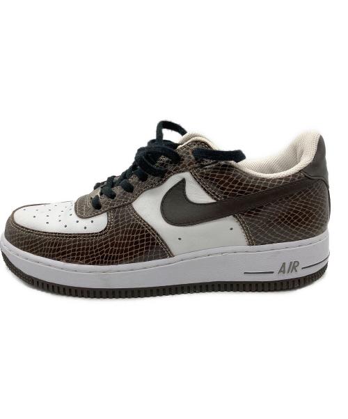 NIKE（ナイキ）NIKE (ナイキ) AIR FORCE 1 LOW PREMIUM ホワイト×ブラウン サイズ:25の古着・服飾アイテム