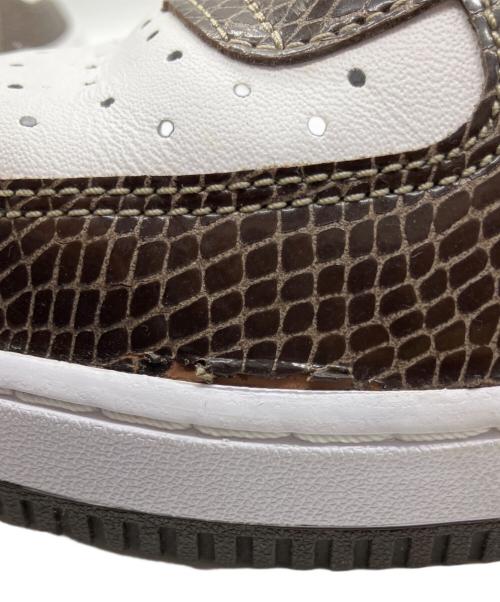 NIKE（ナイキ）NIKE (ナイキ) AIR FORCE 1 LOW PREMIUM ホワイト×ブラウン サイズ:25の古着・服飾アイテム