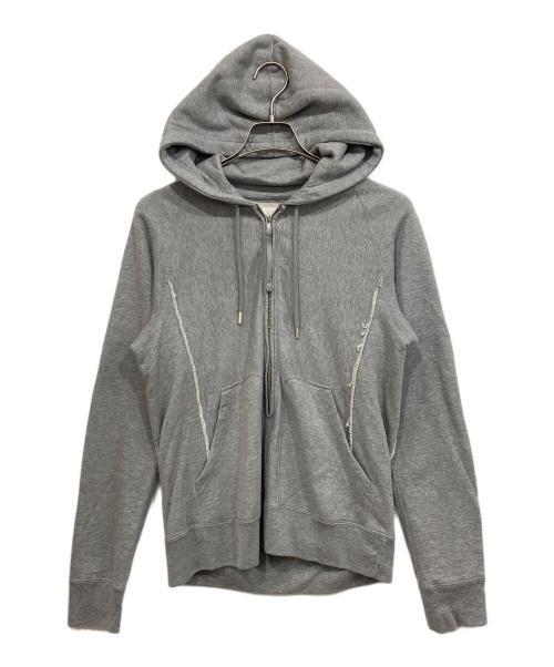 TAKAHIROMIYASHITA TheSoloIst.（タカヒロミヤシタ ザソロイスト）TAKAHIROMIYASHITA TheSoloIst. (タカヒロミヤシタ ザソロイスト) ロングジップフーディ グレー サイズ:44の古着・服飾アイテム