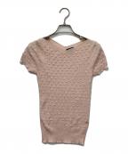 CHANELシャネル）の古着「シルクコットンタイトニット」｜ライトピンク
