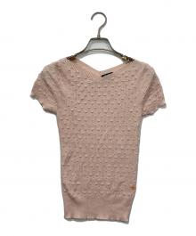 CHANEL（シャネル）の古着「シルクコットンタイトニット」｜ライトピンク