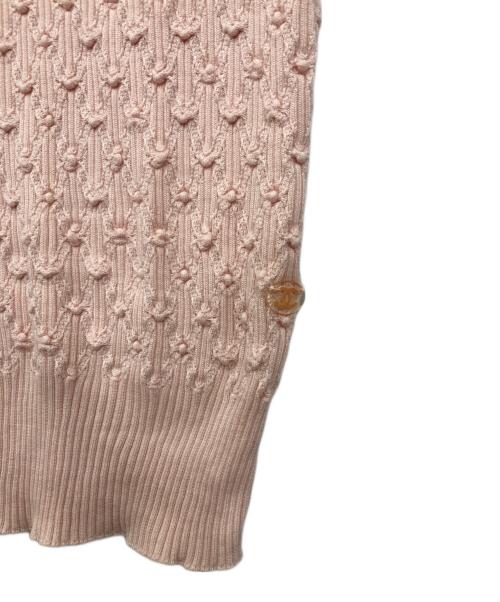 CHANEL（シャネル）CHANEL (シャネル) シルクコットンタイトニット ライトピンク サイズ:36の古着・服飾アイテム