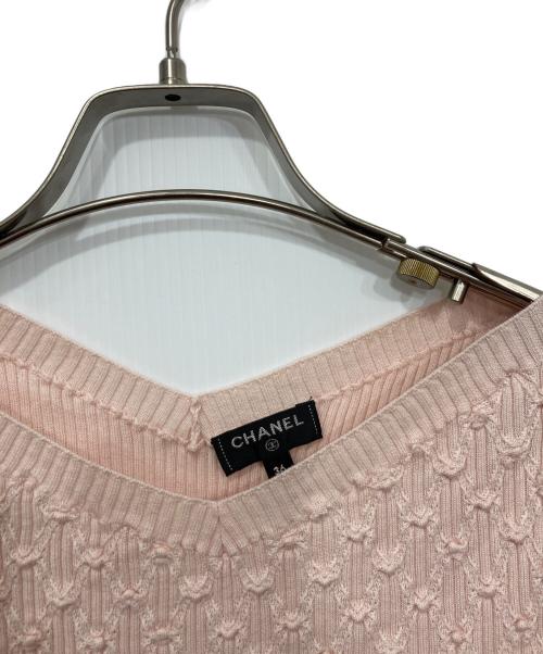 CHANEL（シャネル）CHANEL (シャネル) シルクコットンタイトニット ライトピンク サイズ:36の古着・服飾アイテム