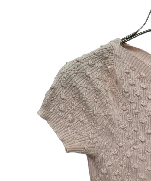CHANEL（シャネル）CHANEL (シャネル) シルクコットンタイトニット ライトピンク サイズ:36の古着・服飾アイテム