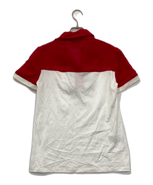 PRADA（プラダ）PRADA (プラダ) 異素材ポロシャツ トリコロールカラー サイズ:Sの古着・服飾アイテム