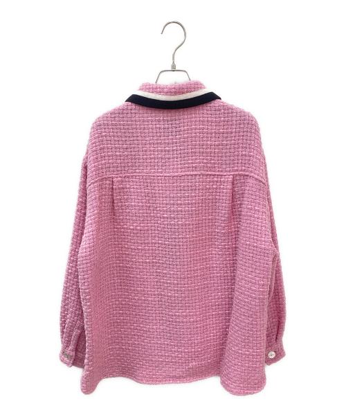 MIU MIU（ミュウミュウ）MIU MIU (ミュウミュウ) ツイードジャケット ピンク サイズ:36の古着・服飾アイテム
