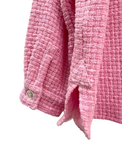 MIU MIU（ミュウミュウ）MIU MIU (ミュウミュウ) ツイードジャケット ピンク サイズ:36の古着・服飾アイテム