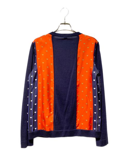 HERMES（エルメス）HERMES (エルメス) ツイルレーヌ Vネックニット ネイビー サイズ:36の古着・服飾アイテム