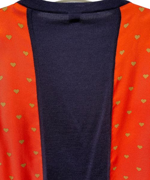 HERMES（エルメス）HERMES (エルメス) ツイルレーヌ Vネックニット ネイビー サイズ:36の古着・服飾アイテム