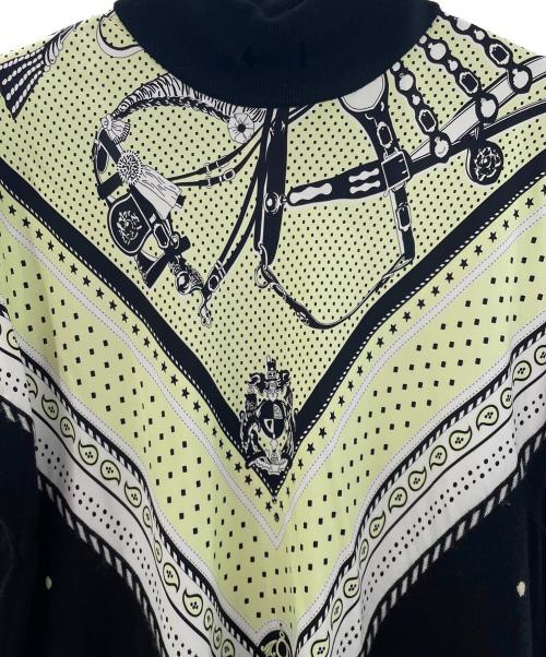 HERMES（エルメス）HERMES (エルメス) ショートスリーブニット ブラック×イエロー サイズ:38の古着・服飾アイテム