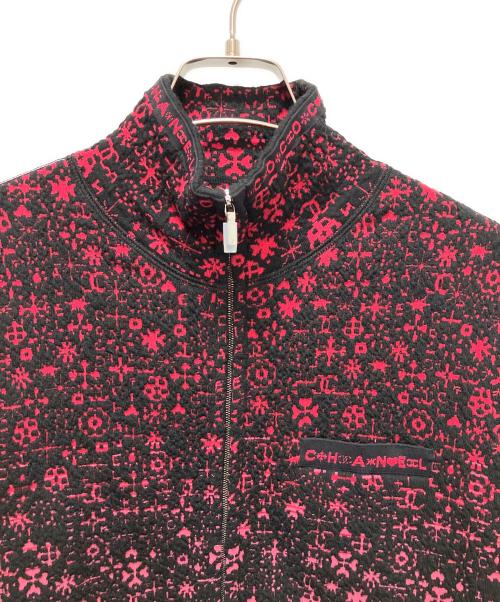 CHANEL（シャネル）CHANEL (シャネル) ジップニットカーディガン ブラック×ピンク サイズ:40の古着・服飾アイテム