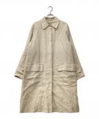 MARGARET HOWELLマーガレットハウエル）の古着「ステンカラーリネンコート」｜ベージュ