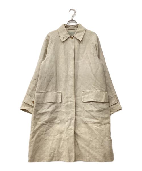 MARGARET HOWELL（マーガレットハウエル）MARGARET HOWELL (マーガレットハウエル) ステンカラーリネンコート ベージュ サイズ:2の古着・服飾アイテム