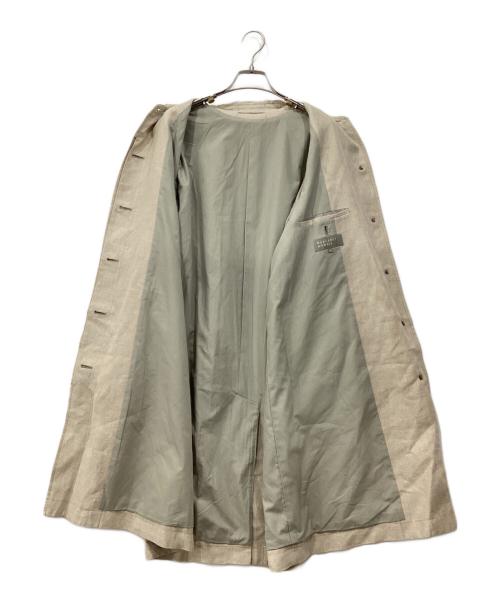 MARGARET HOWELL（マーガレットハウエル）MARGARET HOWELL (マーガレットハウエル) ステンカラーリネンコート ベージュ サイズ:2の古着・服飾アイテム