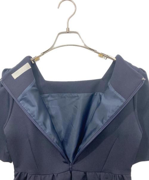 CELFORD（セルフォード）CELFORD (セルフォード) トリプルクロスフレアワンピース ネイビー サイズ:38の古着・服飾アイテム