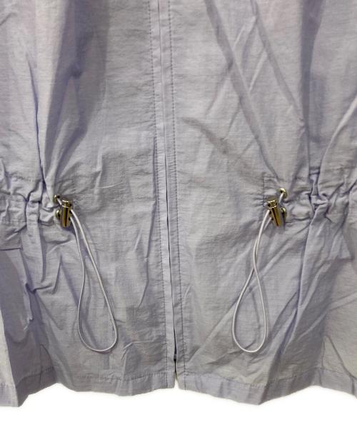 TRANS WORK（トランスワーク）TRANS WORK (トランスワーク) ウィンディーボイルノーカラージャケット パープル サイズ:38の古着・服飾アイテム