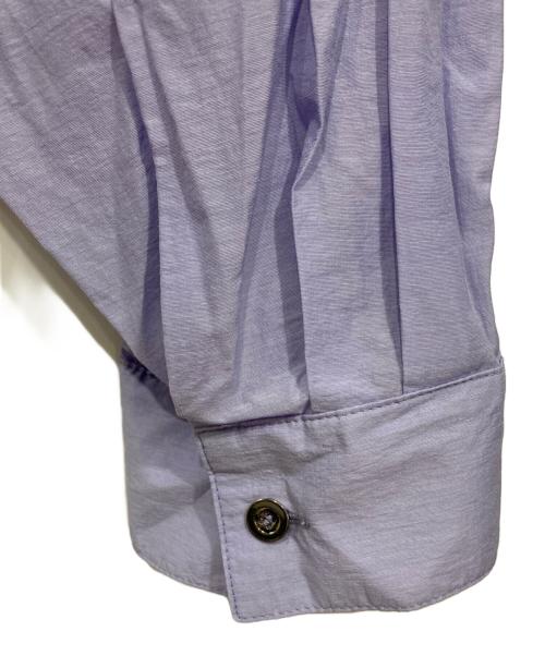 TRANS WORK（トランスワーク）TRANS WORK (トランスワーク) ウィンディーボイルノーカラージャケット パープル サイズ:38の古着・服飾アイテム