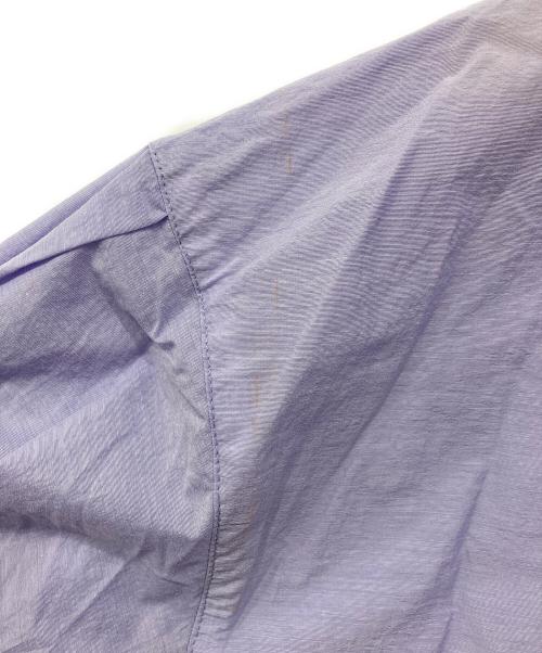 TRANS WORK（トランスワーク）TRANS WORK (トランスワーク) ウィンディーボイルノーカラージャケット パープル サイズ:38の古着・服飾アイテム