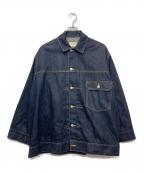 beautiful peopleビューティフルピープル）の古着「selvedge denim big blouson/セルヴィッチデニムビッグブルゾン」｜インディゴ