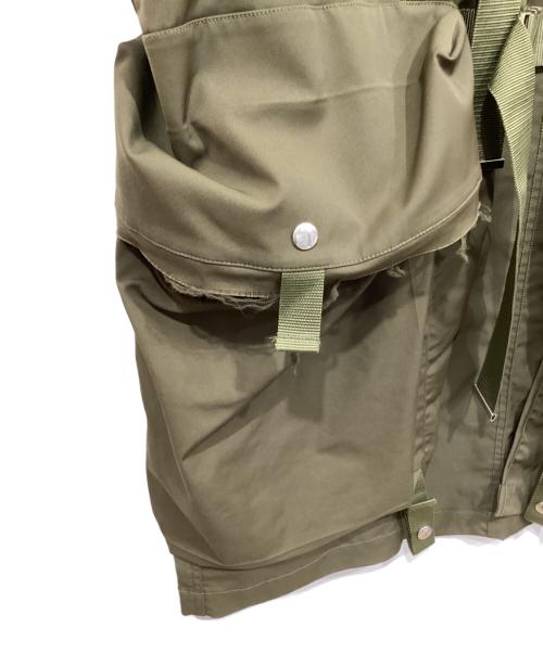 ALMOSTBLACK（オールモストブラック）ALMOSTBLACK (オールモストブラック) MILITARY BIG VEST オリーブ サイズ:2の古着・服飾アイテム