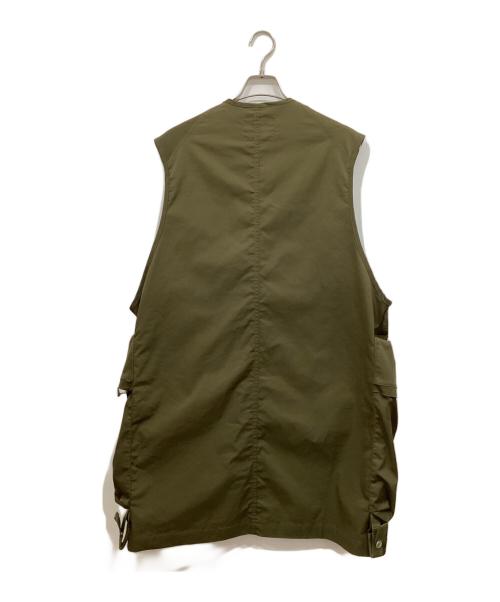 ALMOSTBLACK（オールモストブラック）ALMOSTBLACK (オールモストブラック) MILITARY BIG VEST オリーブ サイズ:2の古着・服飾アイテム