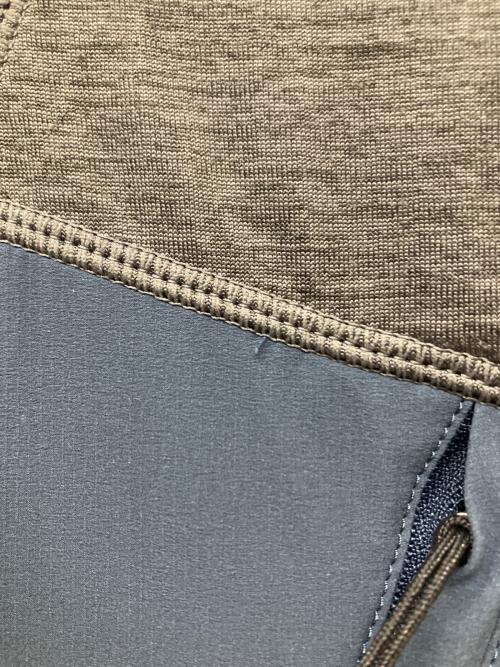 Teton Bros（ティートンブロス）Teton Bros (ティートンブロス) コクーン ジャケット グレー×ネイビー サイズ:SIZE Sの古着・服飾アイテム