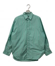 FRAMeWORK（フレームワーク）の古着「マルチストライプオーバーシャツ」｜グリーン