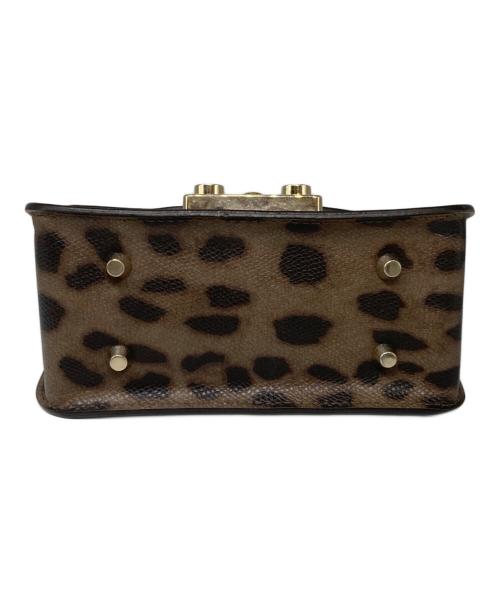 FURLA（フルラ）FURLA (フルラ) メトロポリス チェーンショルダーバッグ ブラウンの古着・服飾アイテム