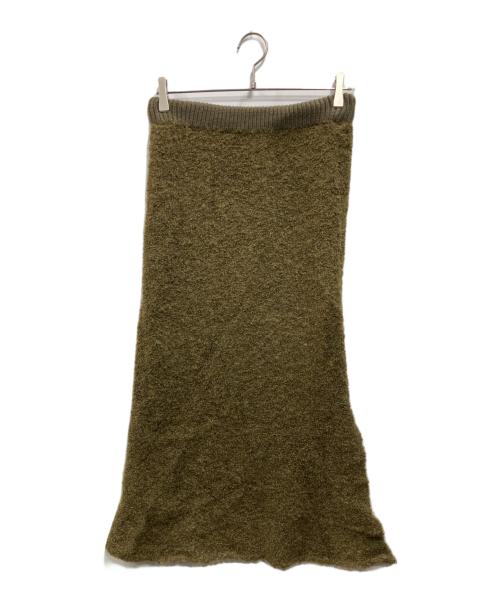 JOHN SMEDLEY（ジョンスメドレー）JOHN SMEDLEY (ジョンスメドレー) アルパカカシミヤスカート オリーブ サイズ:SIZE Mの古着・服飾アイテム