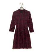 VIVIENNE TAMヴィヴィアンタム）の古着「総柄ワンピース」｜ブラック