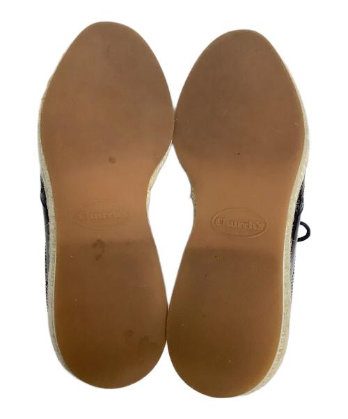 CHURCH'S（チャーチ）CHURCH'S (チャーチ) エスパドリーユウィングチップパテントシューズ ブラック サイズ:36の古着・服飾アイテム