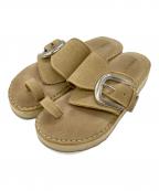 Caminandoカミナンド）の古着「BUCKLE SANDAL」｜ベージュ