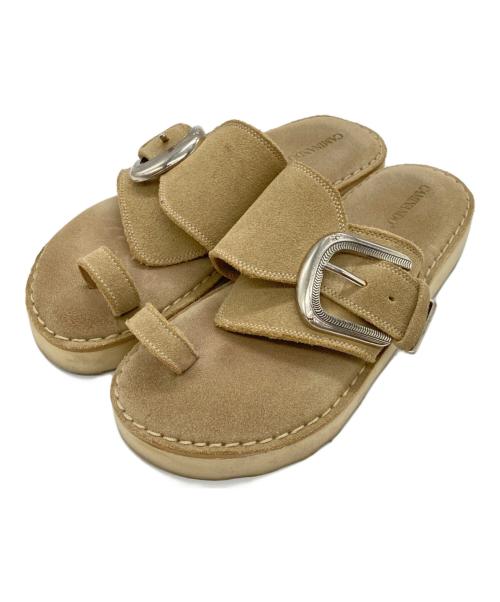 Caminando（カミナンド）Caminando (カミナンド) BUCKLE SANDAL ベージュ サイズ:6の古着・服飾アイテム