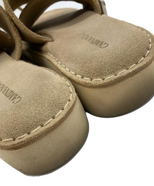 Caminando（カミナンド）Caminando (カミナンド) BUCKLE SANDAL ベージュ サイズ:6の古着・服飾アイテム